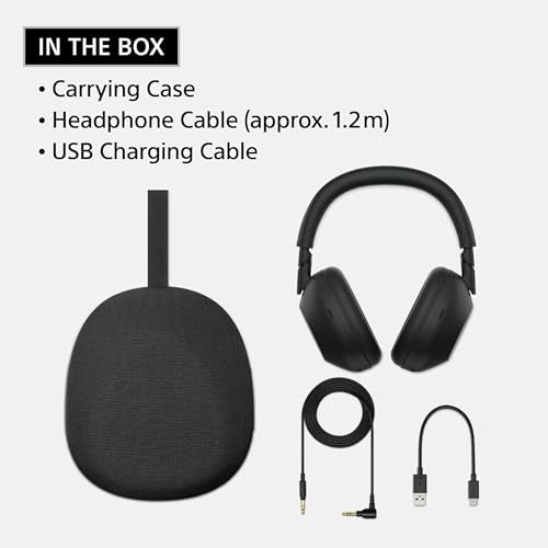 Sony WH-1000XM6 Wireless Noise Canceling Headphones, 30-Hour Battery, Black S54509