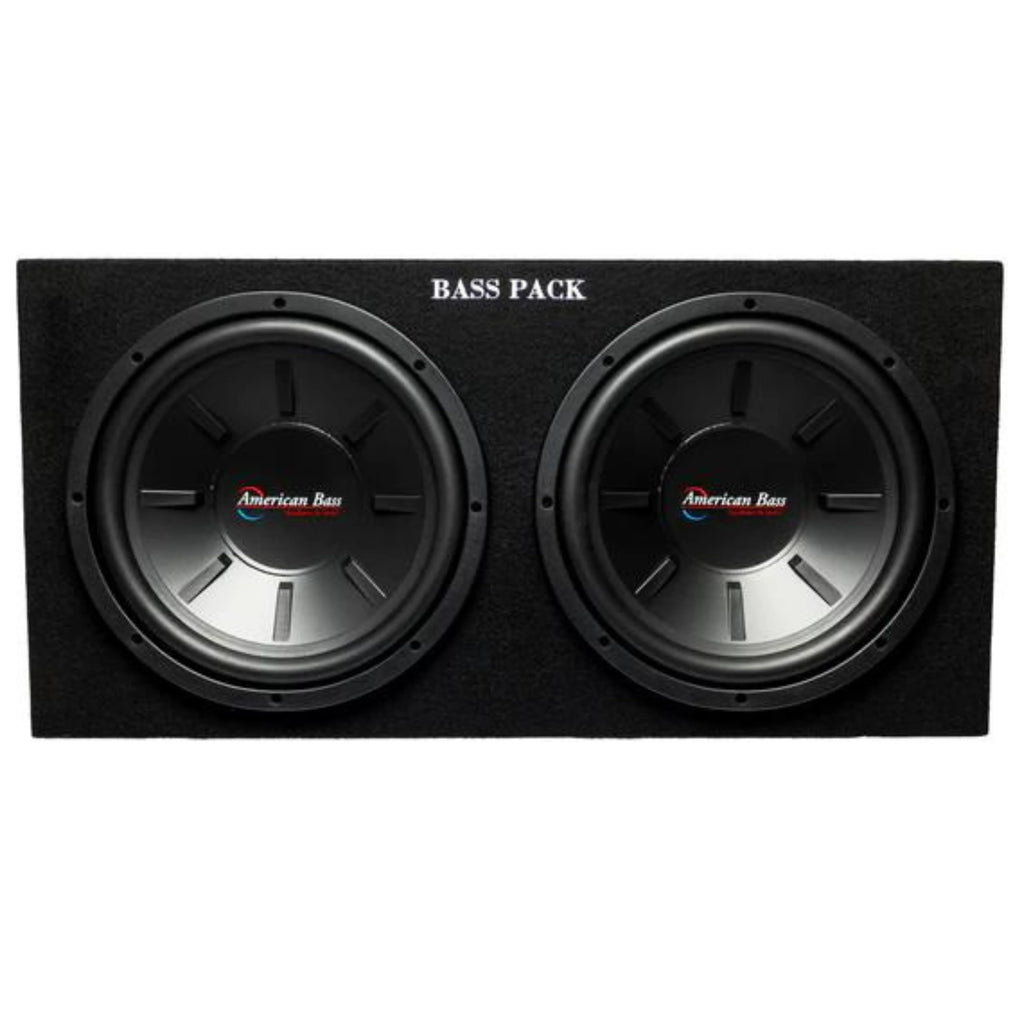 American Bass 12" 1200 Watt Max Subwoofer & Amplifier Bass Pack With 40Hz-400Hz