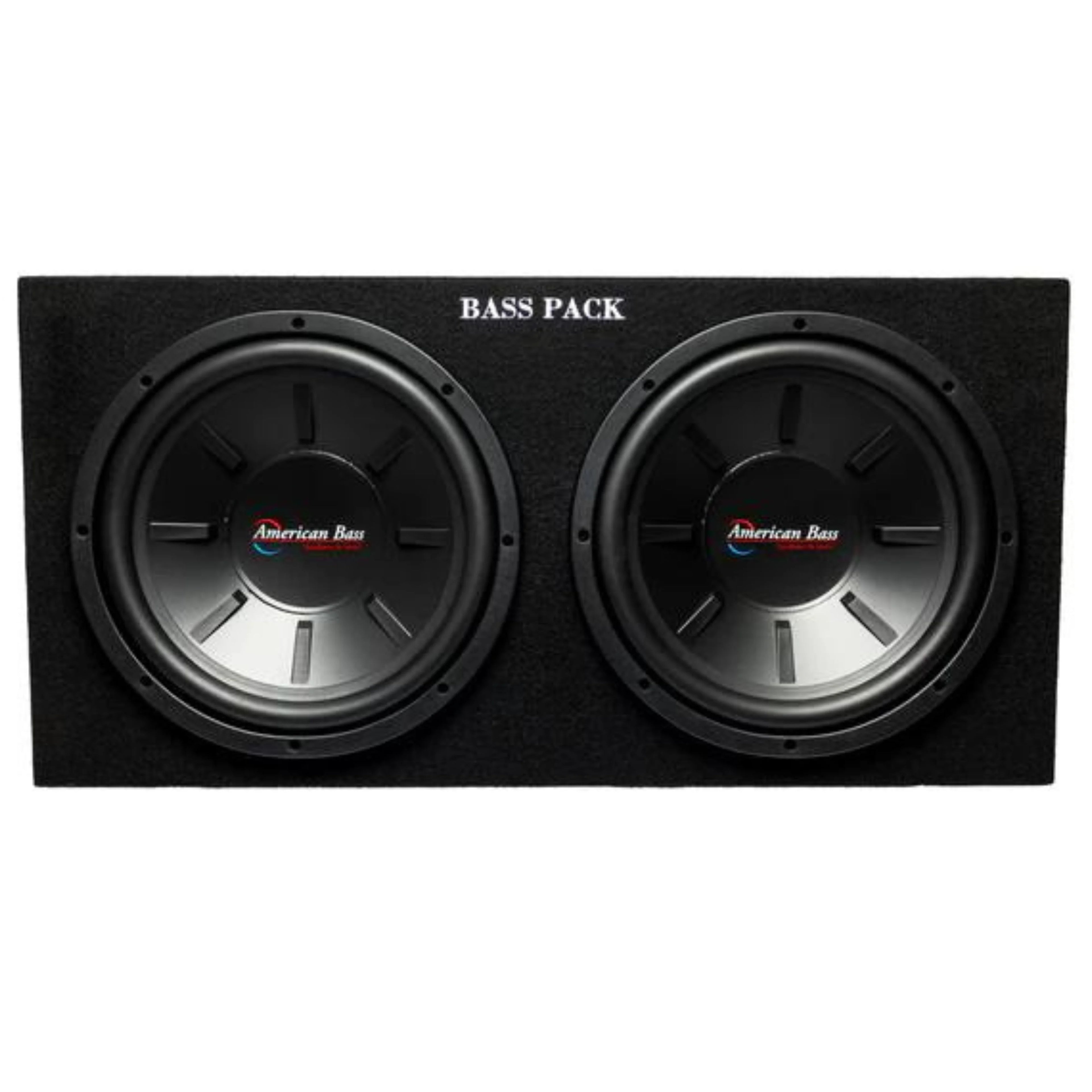 American Bass 12" 1200 Watt Max Subwoofer & Amplifier Bass Pack With 40Hz-400Hz