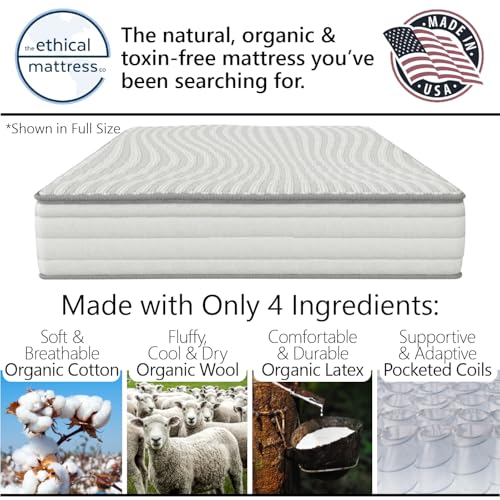 Ethical Mattress CO 10" Toxin-Free Hybrid Mattress, Queen H10280