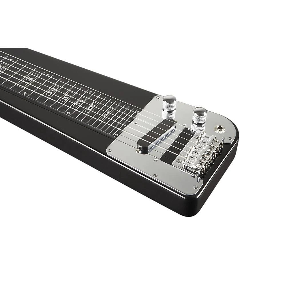 RLS-1 Lap Steel Guitar with Stand and Gig Bag, Metallic Black Y36822