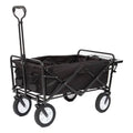 Mac Sports Folding Outdoor Garden Utility Wagon Cart w/ Table, Black