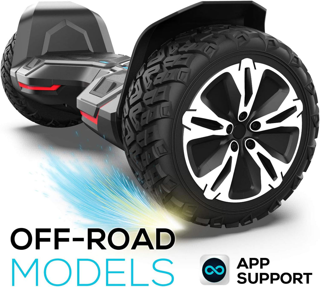 MAGIC HOVER 8.5 inch Warrior G2 Hoverboard Smart Self Balancing Scooter with Music Speaker and App-Enabled Hoverboard UL2272 Certificated All Terrain Off Road LED Lights