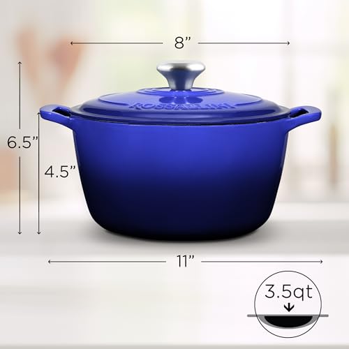 Signature Enameled Cast Iron Dutch Oven 5.5Q with Lid, Oyster Grey A277