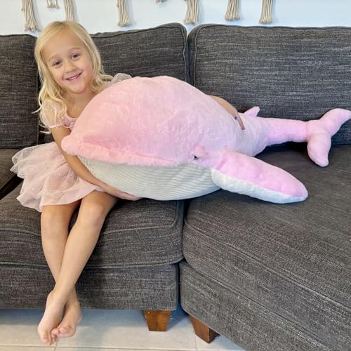 Tezituor 51 inch Giant Whale Shark Stuffed Animal Plush Pillow M152089