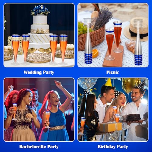 36 Pcs Plastic Champagne Flutes 4.5 oz Clear Toasting Glasses for Party V61372