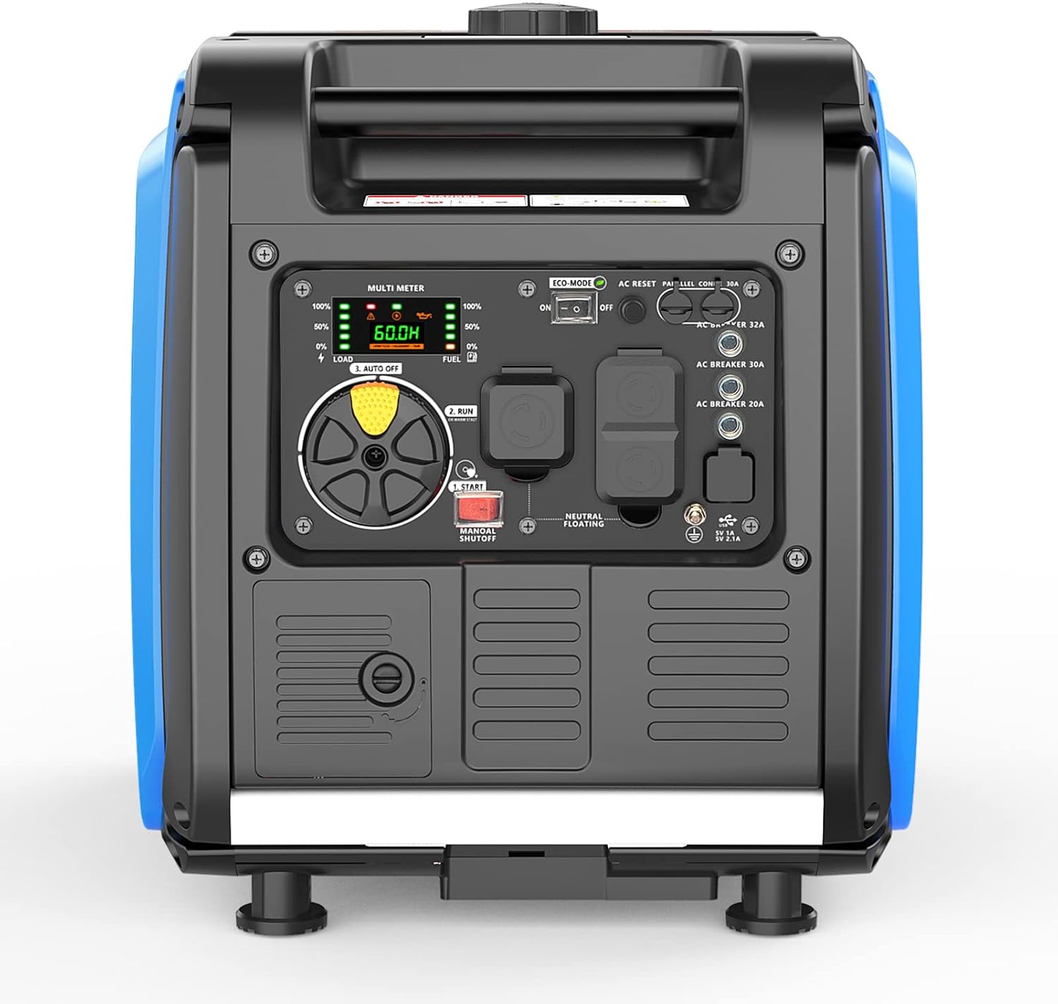 Hudson Motors 4500-Watt Portable Inverter Generator with Electric Start W9098