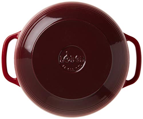 Lodge 6 Quart Enameled Cast Iron Dutch Oven with Lid, Indigo A835868