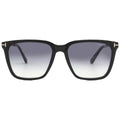 Tom Ford Garrettt Smoke Gradient Square Men's Sunglasses FT0862 01B 56