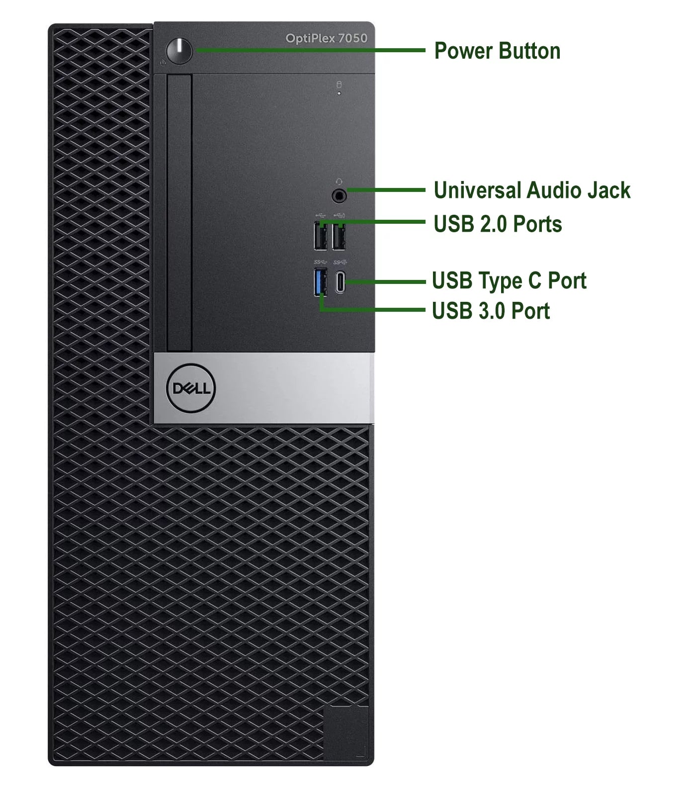 Dell 7050 Desktop Tower PC Intel Core i5-7500 8GB RAM 500GB HDD Windows 10 Pro X43210