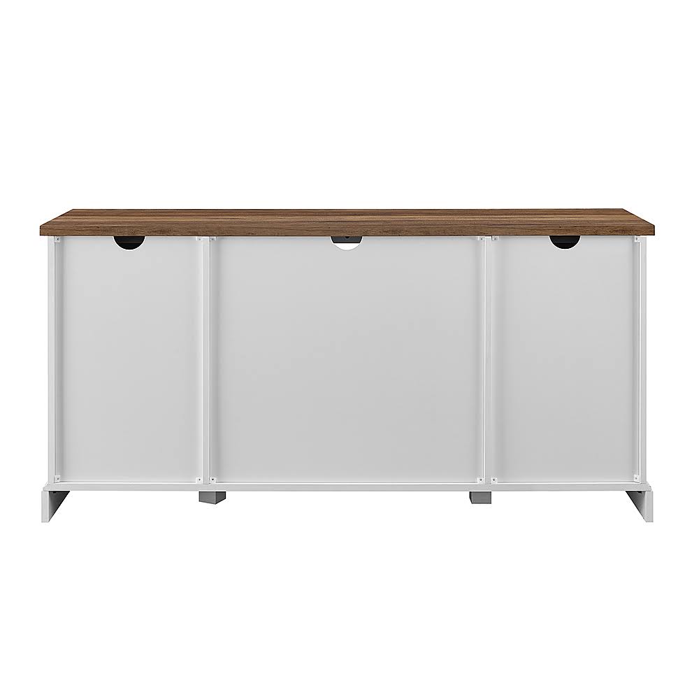 Walker Edison Rustic Farmhouse TV Stand for TVs Up to 64x22 Barnwood I494