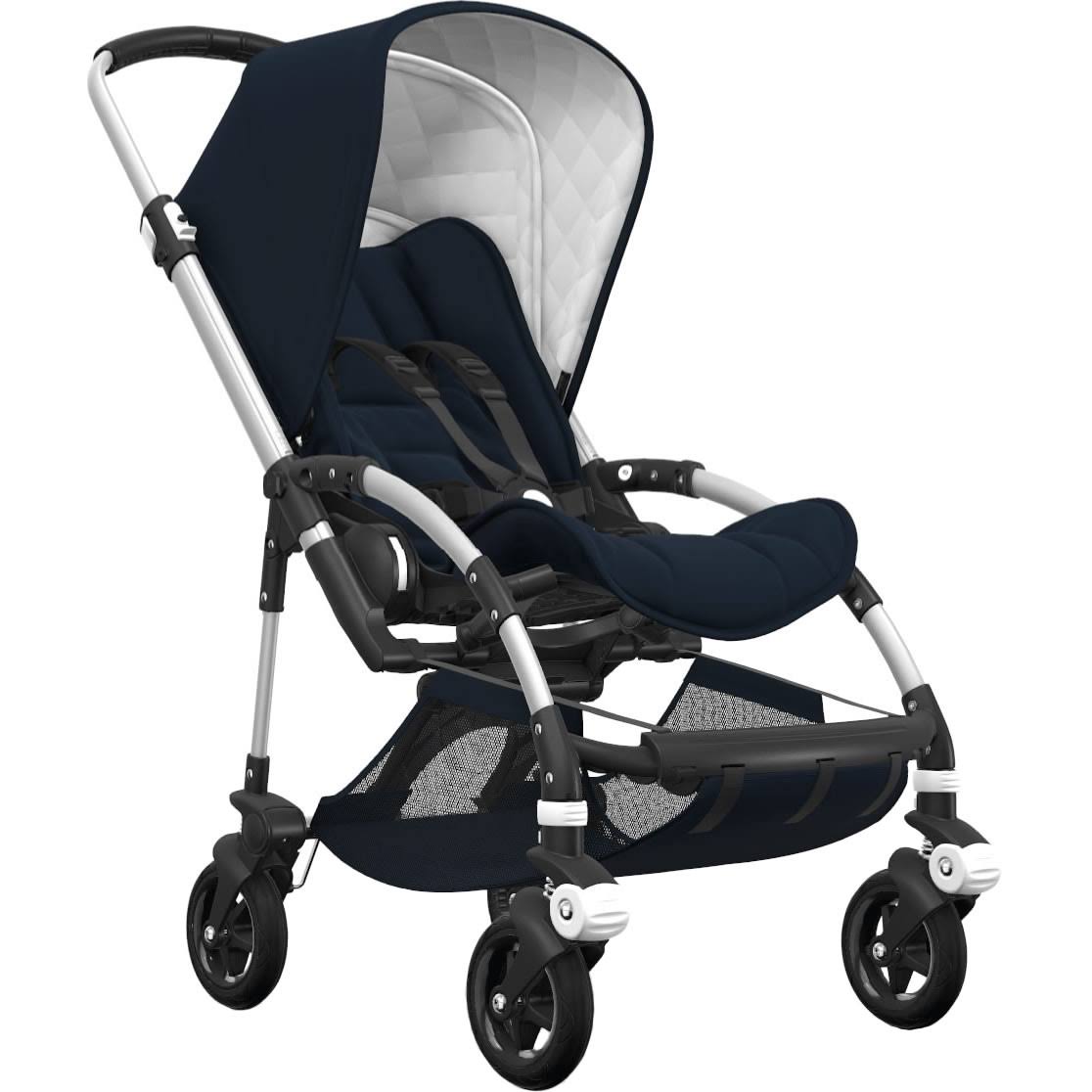 Bugaboo Bee5 Classic Complete Stroller - Aluminum/Dark Navy U388911