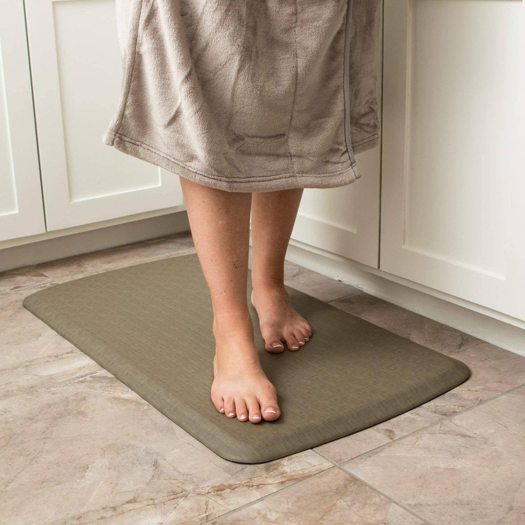 GelPro Elite Vintage Leather Anti Fatigue Kitchen Mat, Rustic Brown N322