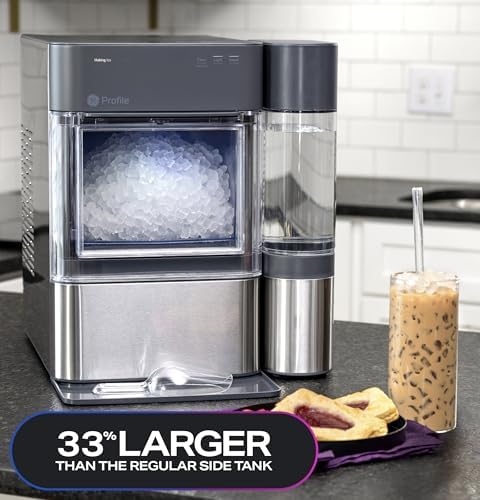 GE Profile Opal 2.0 XL Countertop Nugget Ice Maker with 1 Gallon Tank, Stainless Steel A2624
