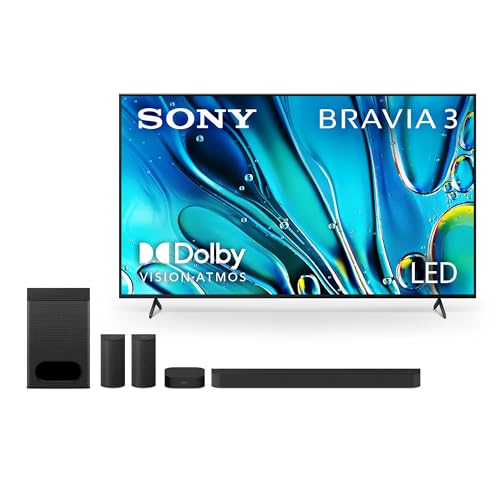 Sony 65-Inch BRAVIA 3 4K Ultra HD LED Smart TV with Google TV Dolby Vision HDR C831