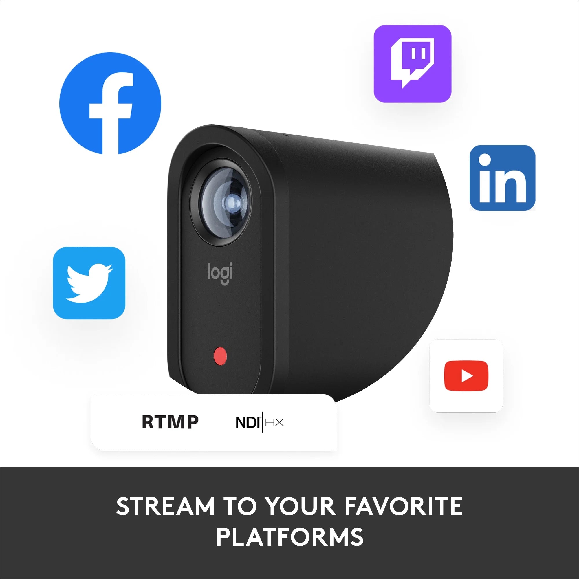 Logitech Mevo Start Wireless Live Streaming Camera, 1080p HD, Black U540187
