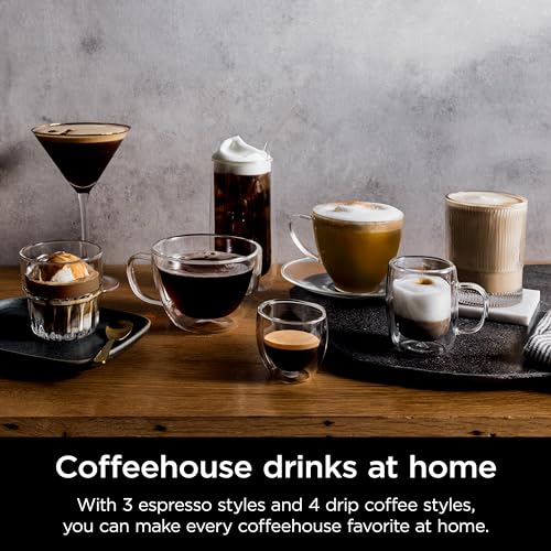 Ninja Luxe Café Premier Series Espresso Machine and Drip Coffee Maker, Stainless Steel T553