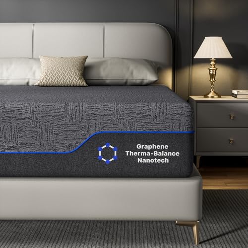 AMADA HOMEFURNISHING 12 Inch Queen Memory Foam Mattress, Medium Firm, CertiPUR-US Certified H1004