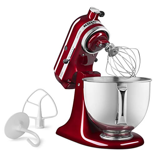 KitchenAid KSM150PSTG Artisan 5-Qt Stand Mixer with Pouring Shield, Tangerine T7346