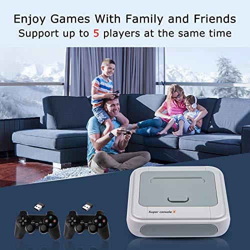 Kinhank Super Console X Retro Video Game Console with 2 Gamepads 128GB G979567