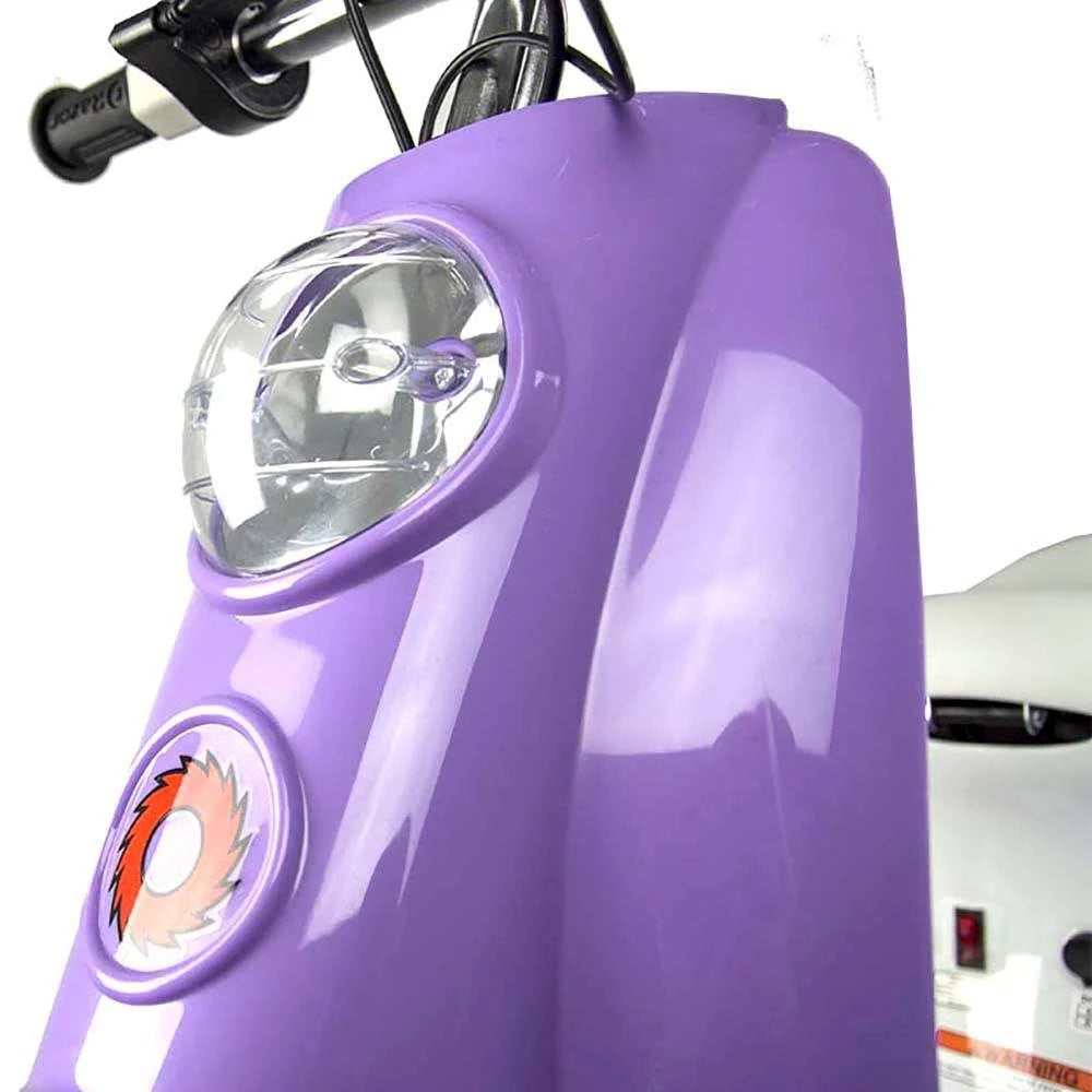Razor Pocket Mod Miniature Euro 24V Electric Retro Scooter, Purple I47532