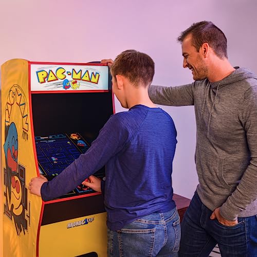 Arcade1Up PAC-MAN Deluxe Arcade Machine with 14 Classic Games and 17-Inch Screen E588