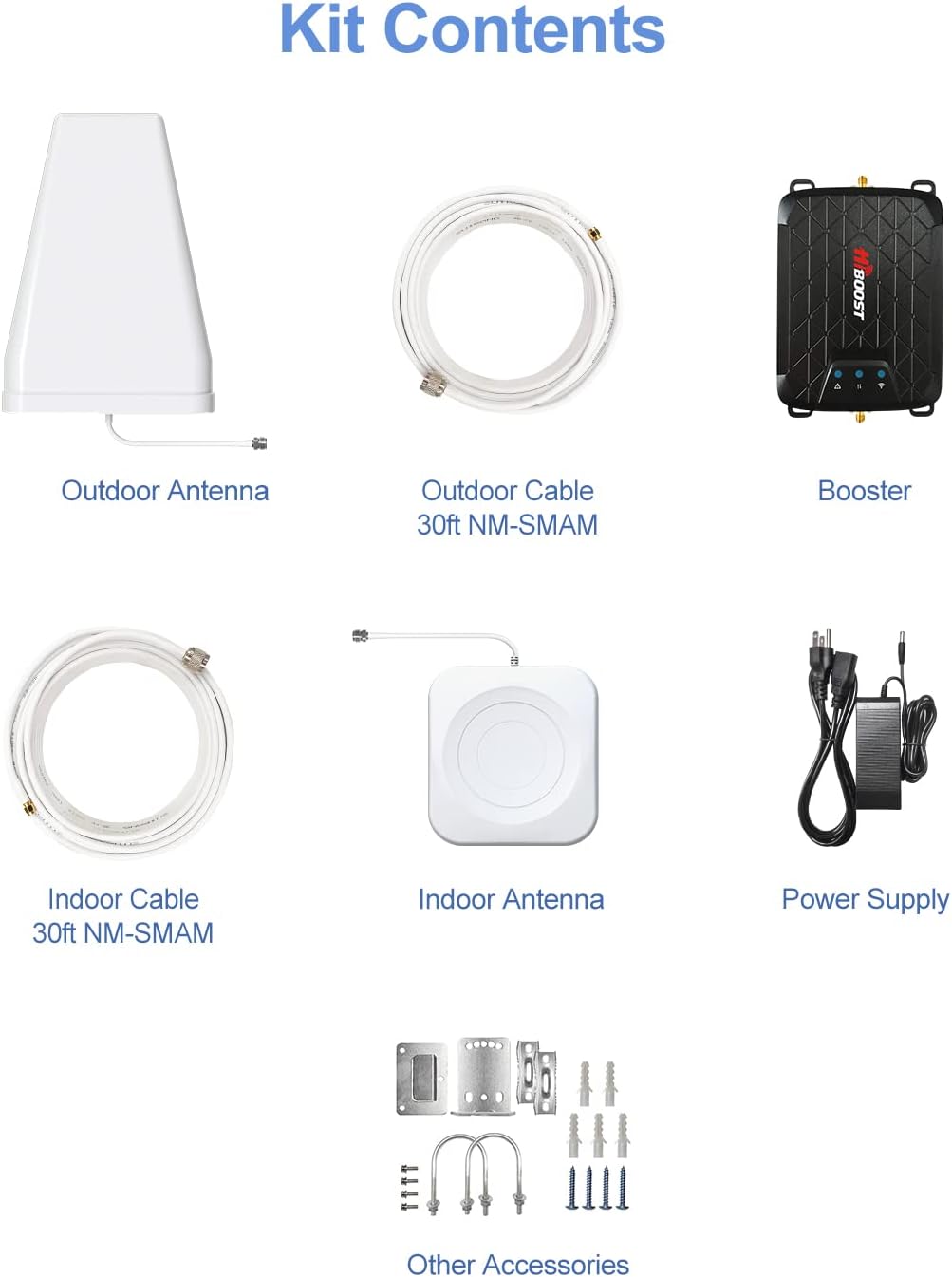 HiBoost Cell Phone Booster for Home, 5G/4G LTE, FCC Approved Y82860