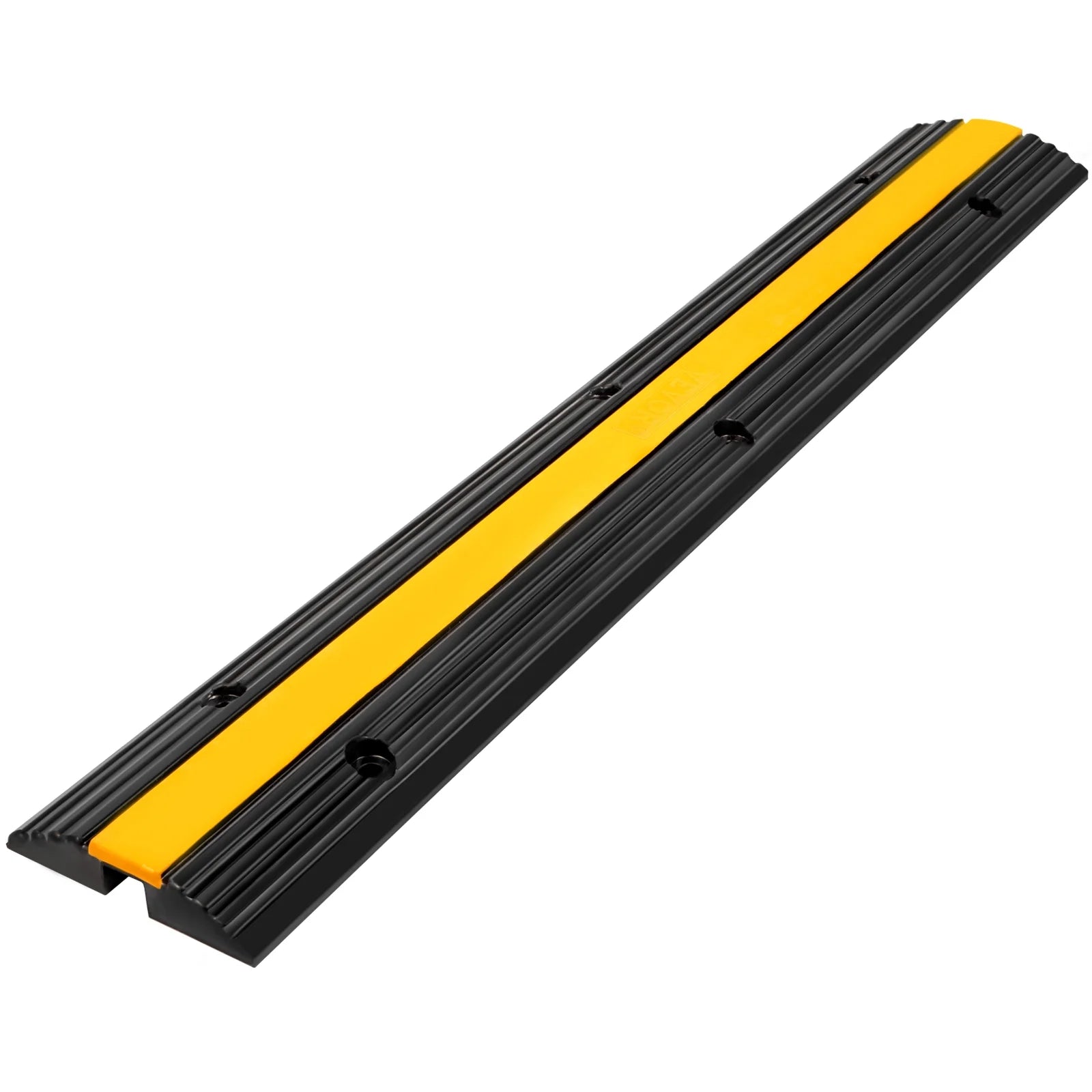 VEVOR 4 Pack 1-Channel Rubber Cable Protector Ramp Heavy Duty 22046lbs C6843