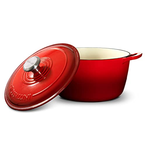 Signature Enameled Cast Iron Dutch Oven 5.5Q with Lid, Oyster Grey A277