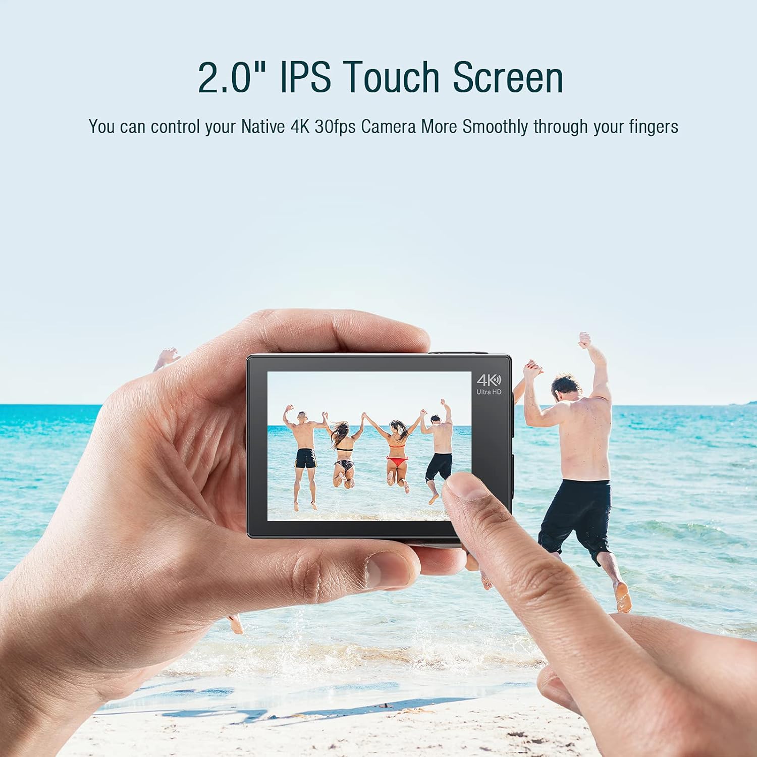 Action Camera 4K 20MP Waterproof with WiFi Remote Control I642