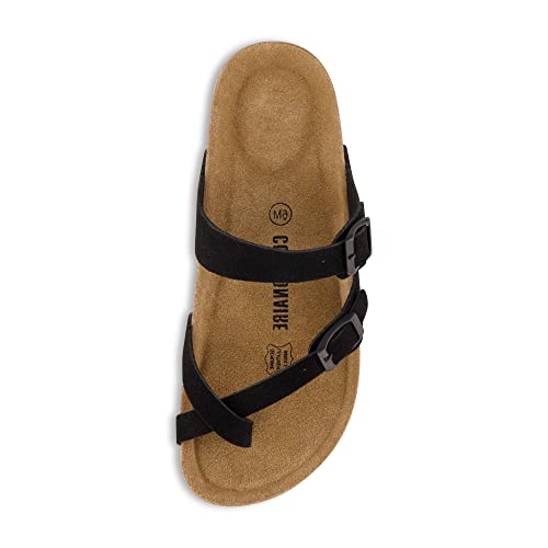 CUSHIONAIRE Women's Luna Cork Footbed Sandal I795