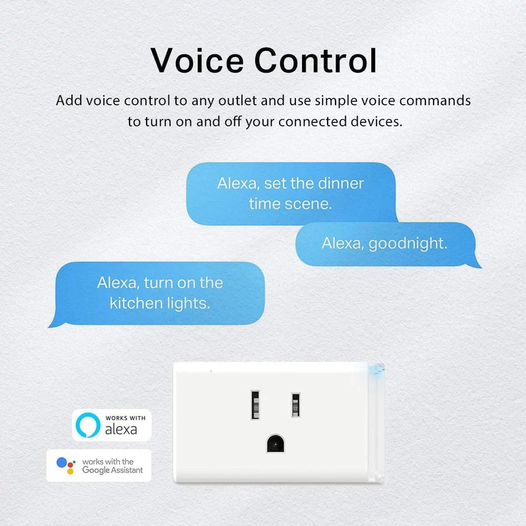 Kasa Smart Plug, Wi-Fi Outlet Works with Alexa and Google Home, 4-Pack, White F469785