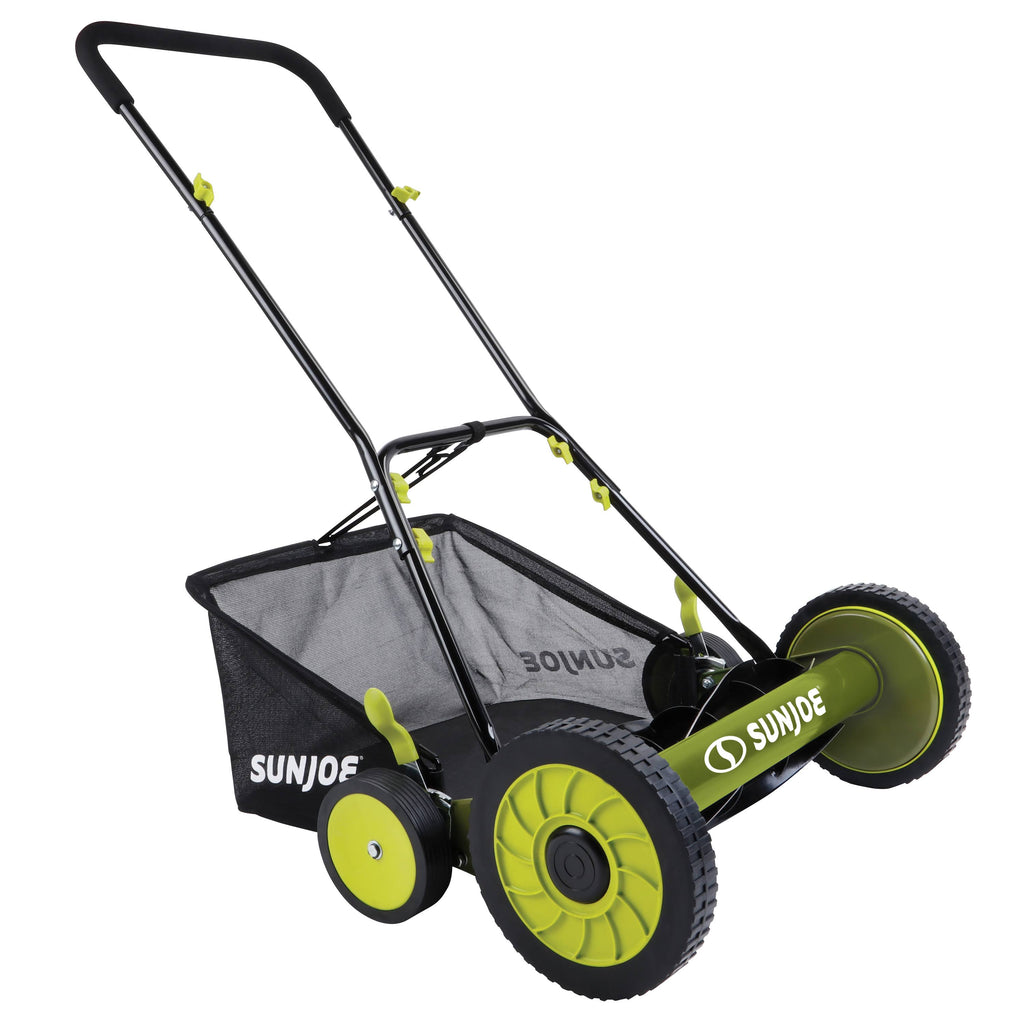 Sun Joe Manual Reel Mower with Grass Catcher L737
