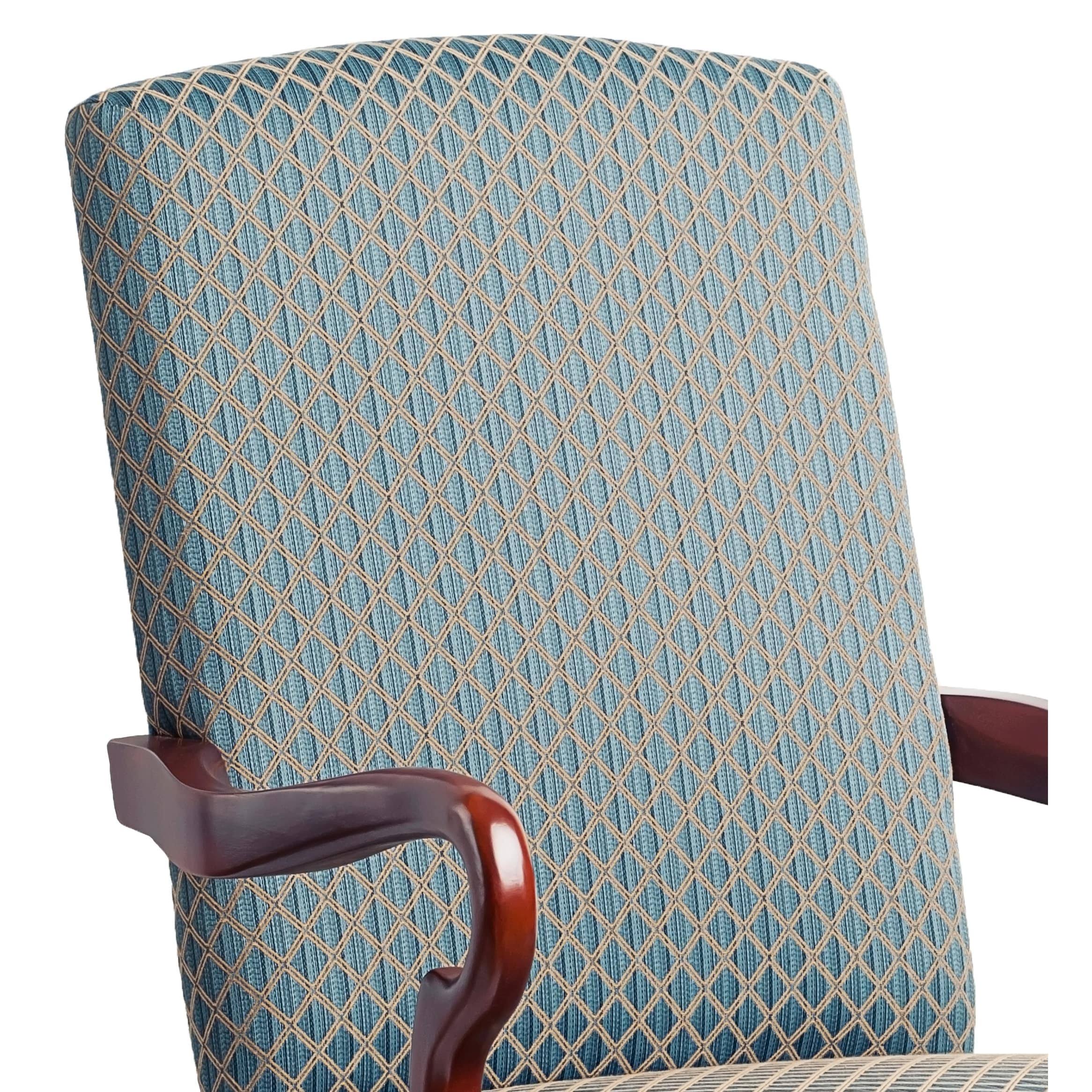 Copper Grove Casalis Cherry Finish Gooseneck Accent Chair Dayton Beige L361