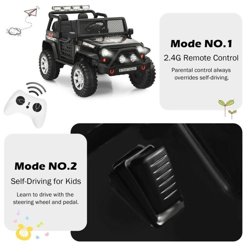 Costway 12V Kids Remote Control Electric Ride on Truck Car - Pink B556