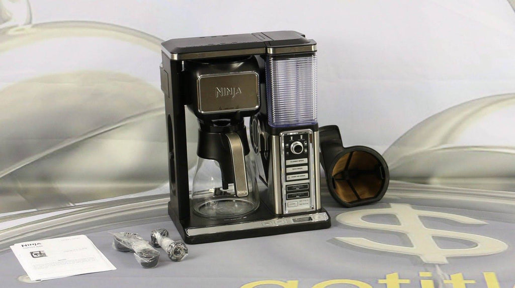 Ninja Coffee Bar Brewer with Glass Carafe, 10-Cup, Black/Stainless U1803