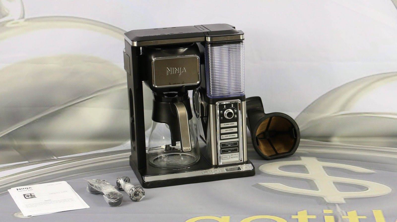 Ninja Coffee Bar Brewer with Glass Carafe, 10-Cup, Black/Stainless U1803
