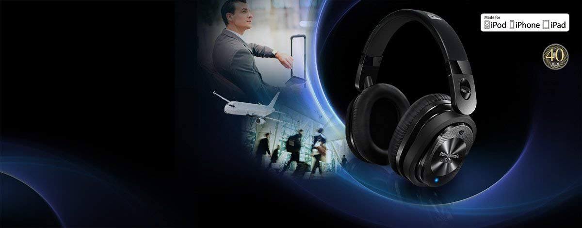 Panasonic RP-HC800E-K Noise Cancelling Headphones Gloss Black N32834