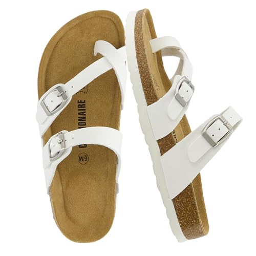 CUSHIONAIRE Women's Luna Cork Footbed Sandal I795