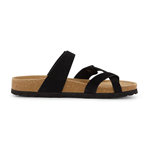 CUSHIONAIRE Women's Luna Cork Footbed Sandal I795