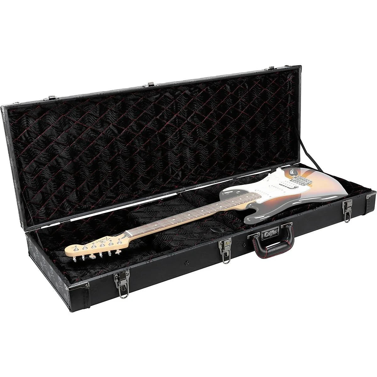 Coffin Skull Series Guitar Case with Black Velvet Interior M940983