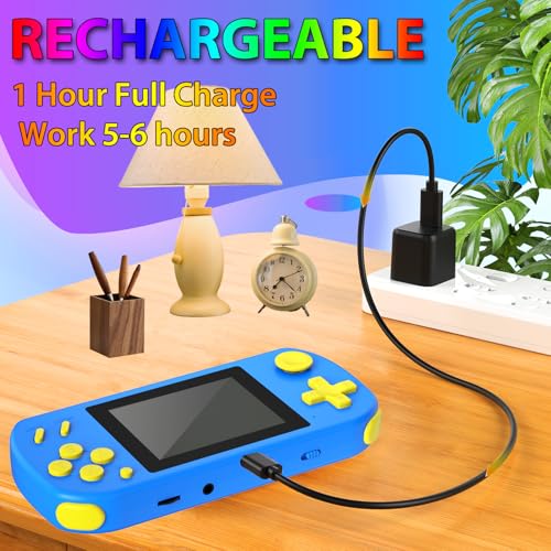 Handheld Games for Kids with 218 Built-in Games, 3.0" HD Screen, Blue G103188