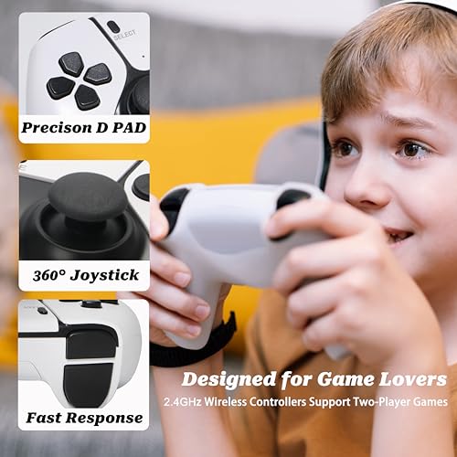 Hikonia Retro Game Console with 20000 Games, 4K HDMI, Dual Controllers M829