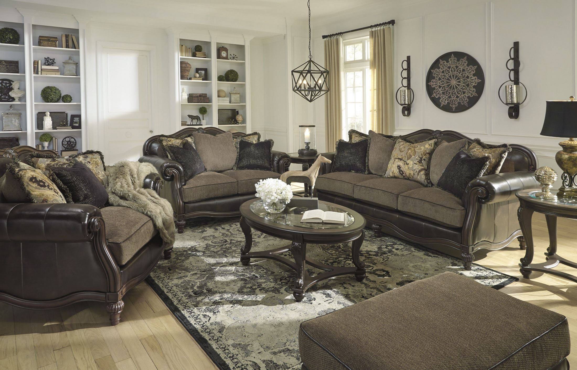 Ashley Norcastle Dark Brown Accent Cabinet T4930