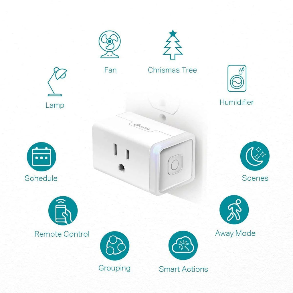 Kasa Smart Plug, Wi-Fi Outlet Works with Alexa and Google Home, 4-Pack, White F469785