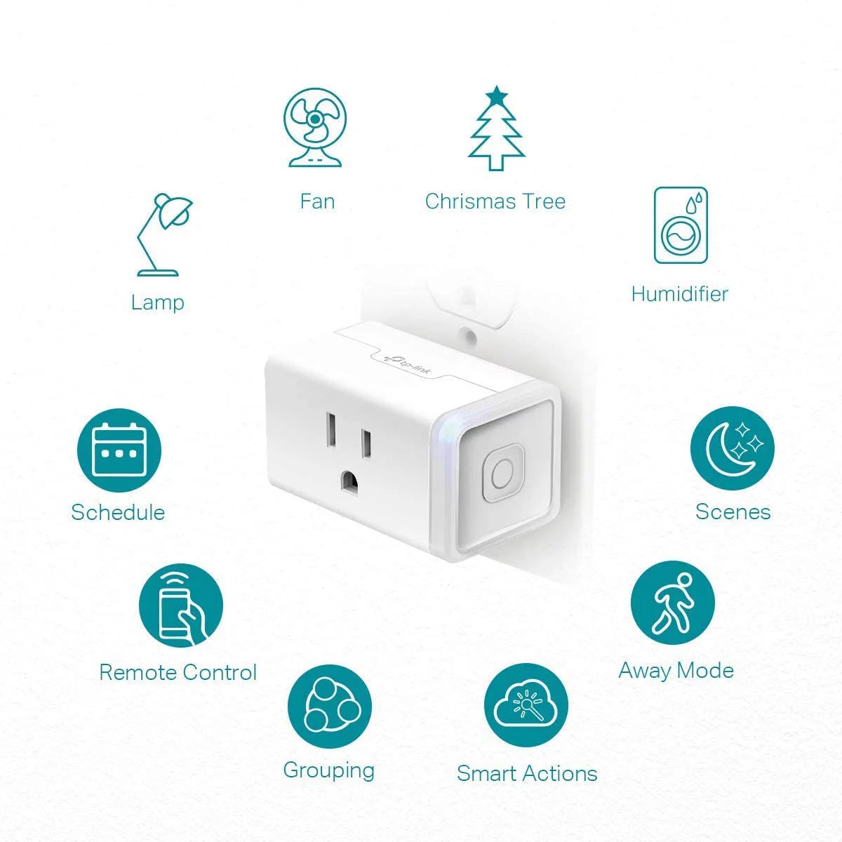 Kasa Smart Plug, Wi-Fi Outlet Works with Alexa and Google Home, 4-Pack, White F469785