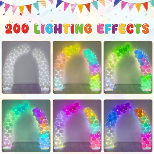 AerWo Balloon Arch Kit 9.35FT & 6FT with Gold Frame Stand for Wedding Party Decor C288064