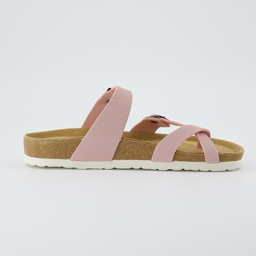 CUSHIONAIRE Women's Luna Cork Footbed Sandal I795