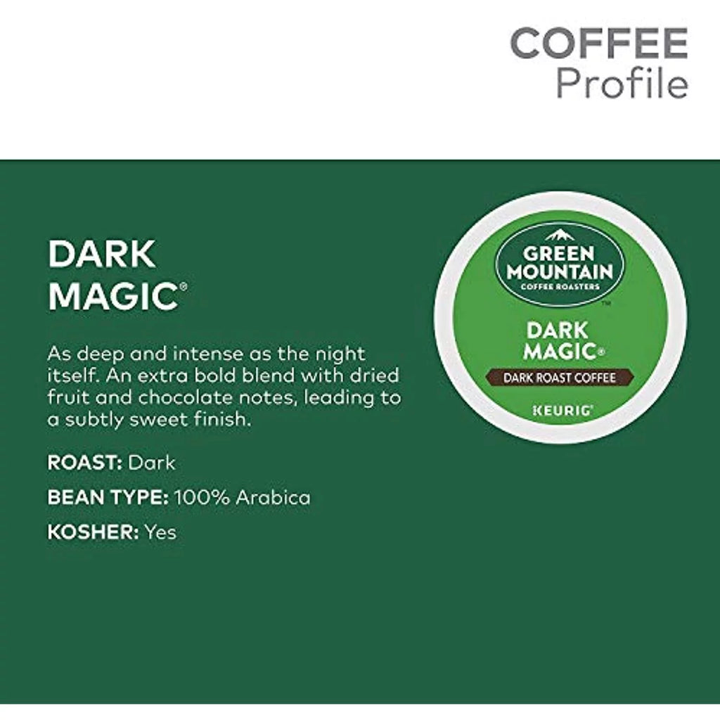 Green Mountain Coffee Roasters Dark Magic K-Cup Pods, Dark Roast, 144 Count Z532750