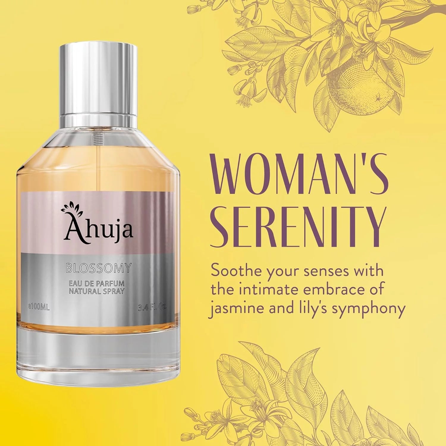 AHUJA Blossomy 3.4 fl oz Eau De Parfum K8183